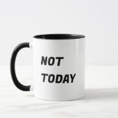 "NOCH HEUTE" Einfache Typografie, Coworker Funny Z Tasse (Links)