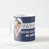 Noch immer das One Heart Fotos Blau Personalisiert Kaffeetasse (Vorderseite Links)