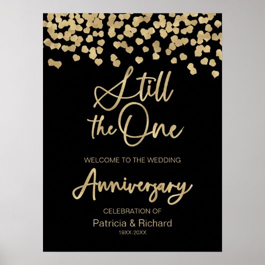 Noch immer das Willkommenszeichen eines Hochzeitst Poster (Vorne)