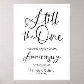 Noch immer das Willkommenszeichen eines Hochzeitst Poster (Vorne)