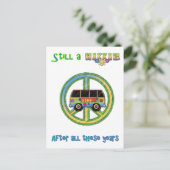 Noch immer ein Hippie nach all diesen Jahren Postkarte (Stehend Vorderseite)