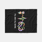 Noch immer hier, um Suizidprävention zu bekämpfen Fleecedecke (Vorderseite (Horizontal))