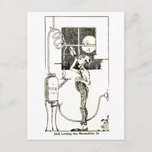 Noch immer Ließ der Mondschein in Postkarte