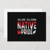 Noch immer starker Indigener Stolz der Indigenen Ankündigungspostkarte (Vorne/Hinten)