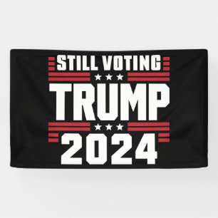 Noch immer stimmt Trump 2024 über die patriotische Banner