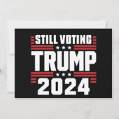 Noch immer stimmt Trump 2024 über die patriotische Einladung (Vorderseite)