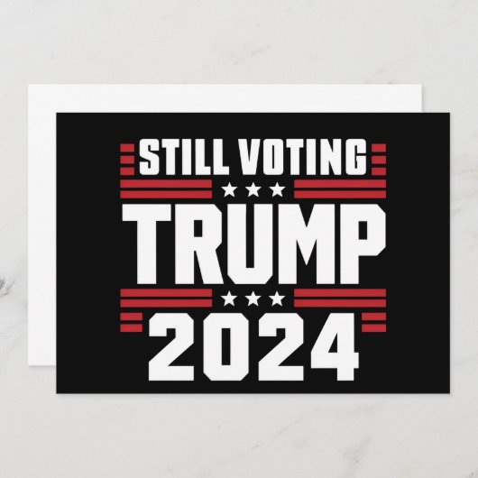 Noch immer stimmt Trump 2024 über die patriotische Einladung (Vorne/Hinten)