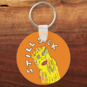 Noch kranke chronische Erkrankung Schlüsselring Schlüsselanhänger (Rückseite)