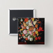 Noch Leben der Blumen, 1610s Button (Vorne & Hinten)