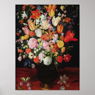 Noch Leben der Blumen, 1610s Poster