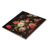 Noch Leben der Blumen auf einer Leiste Fliese (Seite)