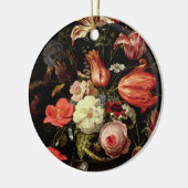 Noch Leben der Blumen auf einer Leiste Keramik Ornament (Links)