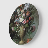 Noch Leben der Blumen Große Wanduhr (Winkel)