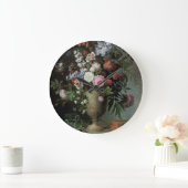 Noch Leben der Blumen Große Wanduhr (Zuhause)