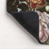 Noch Leben der Blumen in einem trinkenden Glas Mousepad (Ecke)