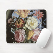 Noch Leben der Blumen in einem trinkenden Glas Mousepad (Mit Mouse)