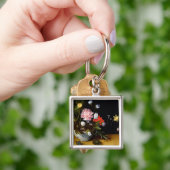 Noch Leben der Blumen Schlüsselanhänger (Hand)