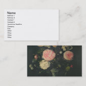 Noch Leben der Blumen Visitenkarte (Vorne/Hinten)
