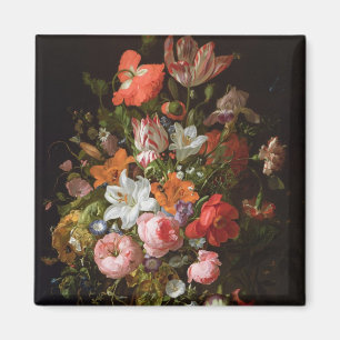 Noch Leben der Rosenlilien, Tulpen Magnet