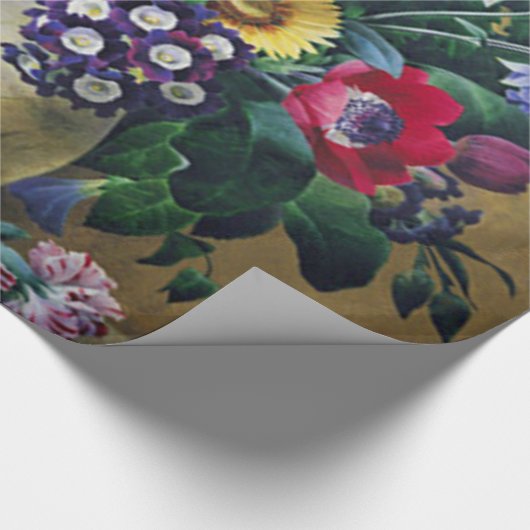 Noch Leben der Sommer-Blumen Geschenkpapier (Ecke)