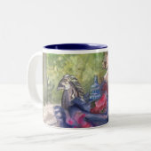 "Noch Leben Flügel-und Schatz-" noble Tasse (Vorderseite Links)