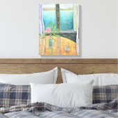 Noch Leben im Fenster mit Kamelien 2012 Leinwanddruck (Insitu (Schlafzimmer))