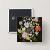 Noch Leben mit Blumen Button (Vorne & Hinten)