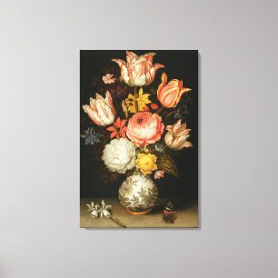 Noch Leben mit Blumen Leinwanddruck