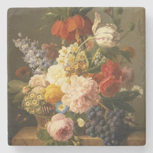 Noch Leben mit Blumen und Frucht, 1827 Steinuntersetzer