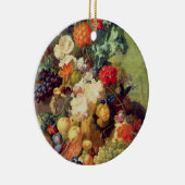 Noch Leben mit Blumen und Frucht Keramikornament (Rechts)