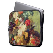 Noch Leben mit Blumen und Frucht Laptopschutzhülle (Vorderseite Links)