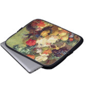 Noch Leben mit Blumen und Frucht Laptopschutzhülle (Vorne Knopf)