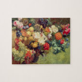 Noch Leben mit Blumen und Frucht Puzzle (Horizontal)