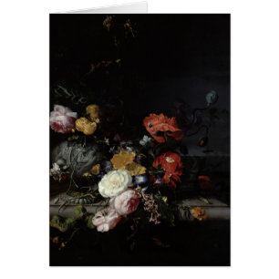 Noch Leben mit Blumen und Insekten