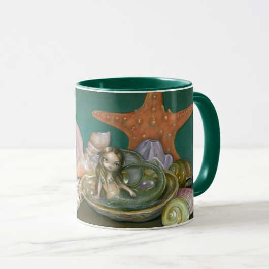 "Noch Leben mit eine Meerjungfrau-" der Tasse (VorderseiteRechts)