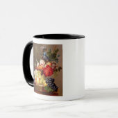 Noch Leben mit Frucht und Blumen Tasse (Vorderseite Links)