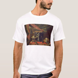 Noch Leben mit Musikinstrumenten (Öl auf Leinwand T-Shirt