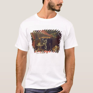 Noch Leben mit Musikinstrumenten (Öl auf Leinwand T-Shirt