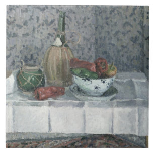 Noch Leben mit Paprikaschoten, 1899 (Öl auf Fliese