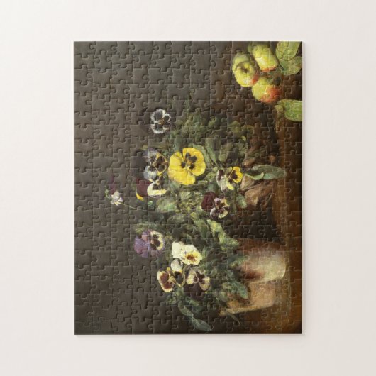 Noch Leben mit Stiefmütterchen durch Henri Puzzle (Vertikal)