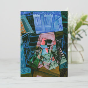 Noch Leben vor einem offenen Fenster von Juan Gris Einladung