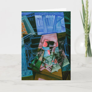 Noch Leben vor einem offenen Fenster von Juan Gris Karte
