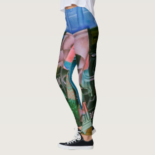 Noch Leben vor einem offenen Fenster von Juan Gris Leggings