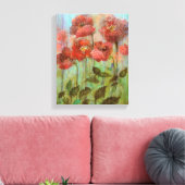 Noch lebende Pflücke in Pastellrot Leinwanddruck (Insitu (Wohnzimmer))