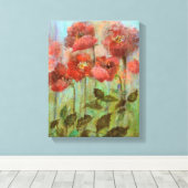 Noch lebende Pflücke in Pastellrot Leinwanddruck (Insitu (Holzboden))