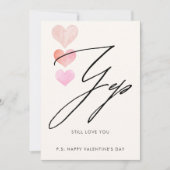 Noch Liebe Sie Valentine Tageskarte Einladung (Vorderseite)