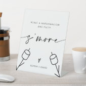 Noch mehr Hochzeit Roast ein Marshmallow und Party Sockelschild (In SItu)