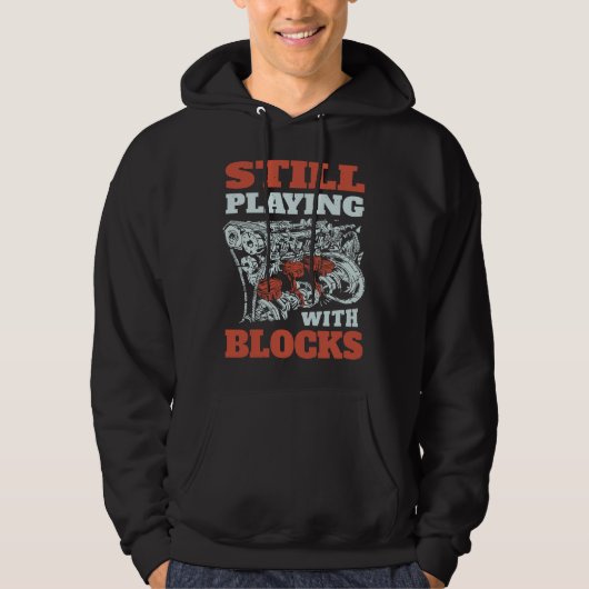 Noch mit Blockmechanik spielen Hoodie (Vorderseite)