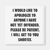 Noch nicht beleidigt magnet (Vorne)