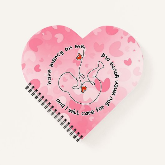 Noch nicht Geboren, Baby Prolife Fetus haben Barmh Notizblock (Vorderseite)